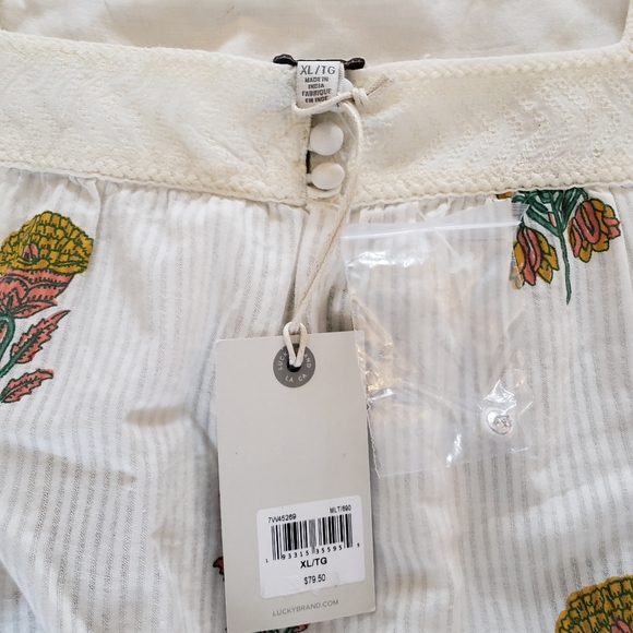 NWT XL Lucky Brand Square Neck Tank Top - Picture 5 of 7